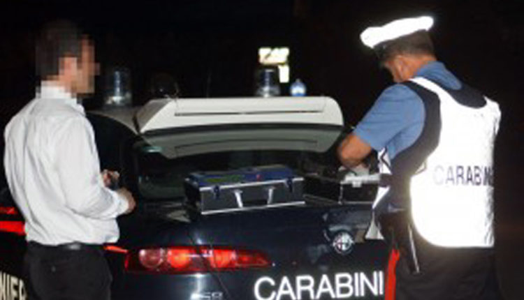 etilometro carabinieri alcol test