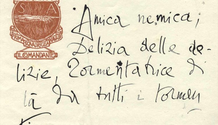 lettera autografa d'annunzio
