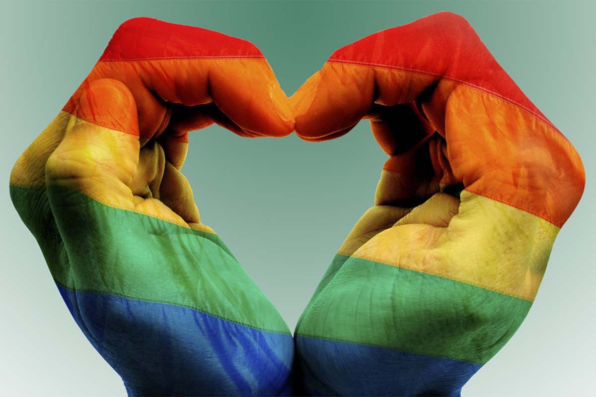 lgbt diritti gay amore bandiera arcobaleno