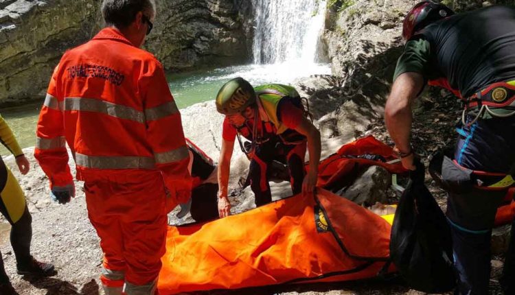 canyoning soccorso alpino