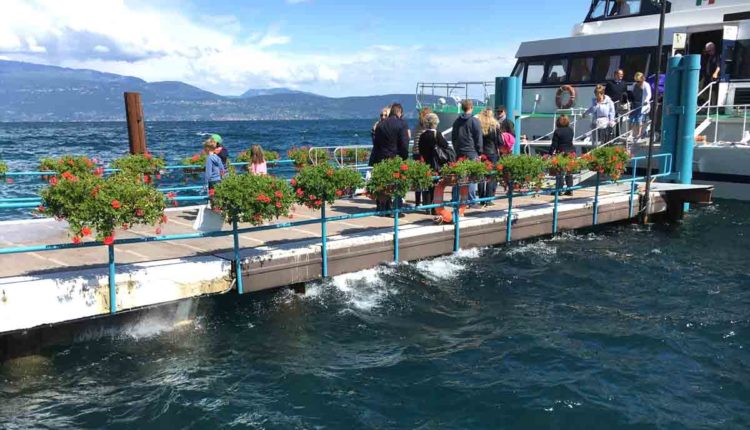 attracco Navigarda gardone riviera livelli
