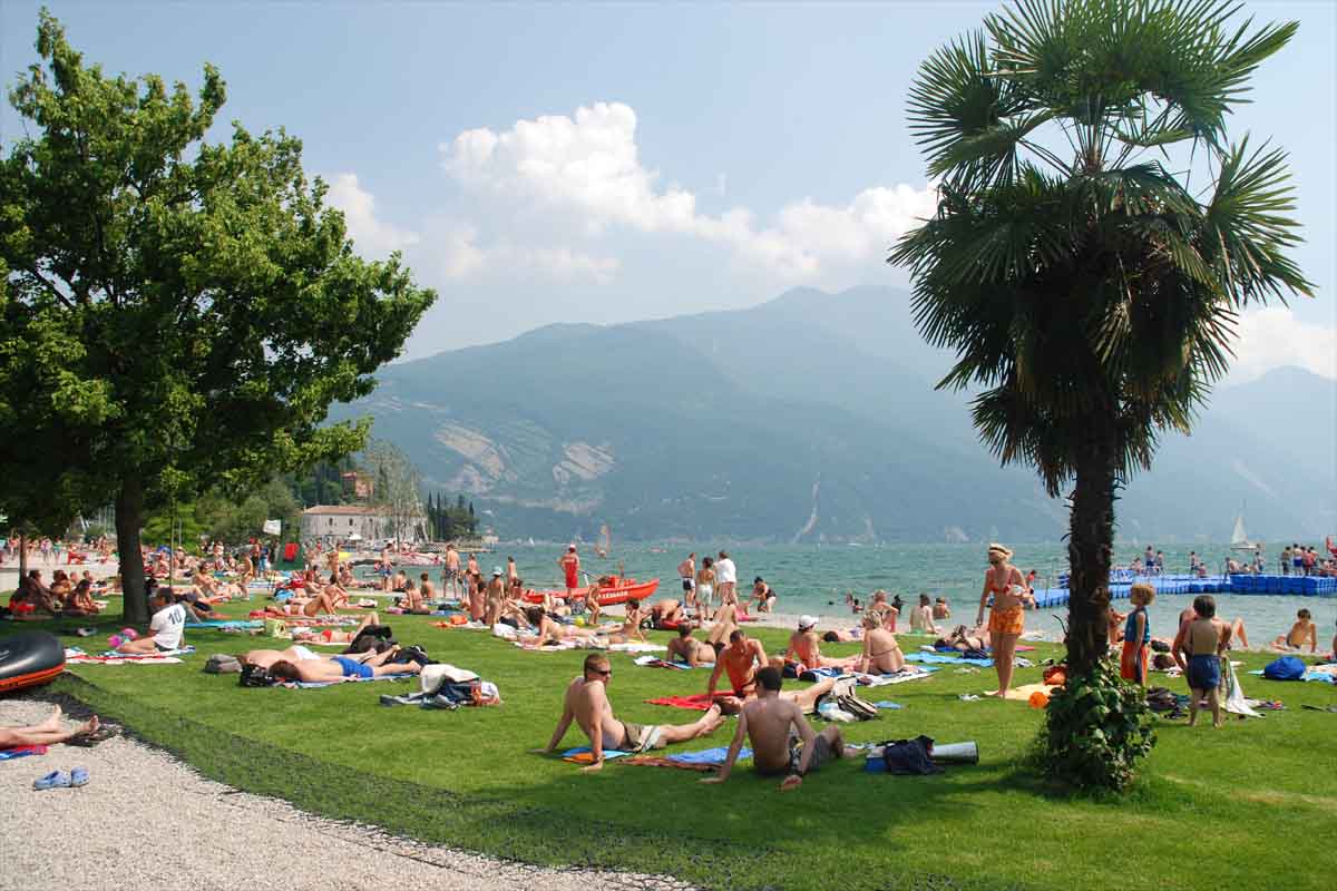 spiaggia a Riva del Garda