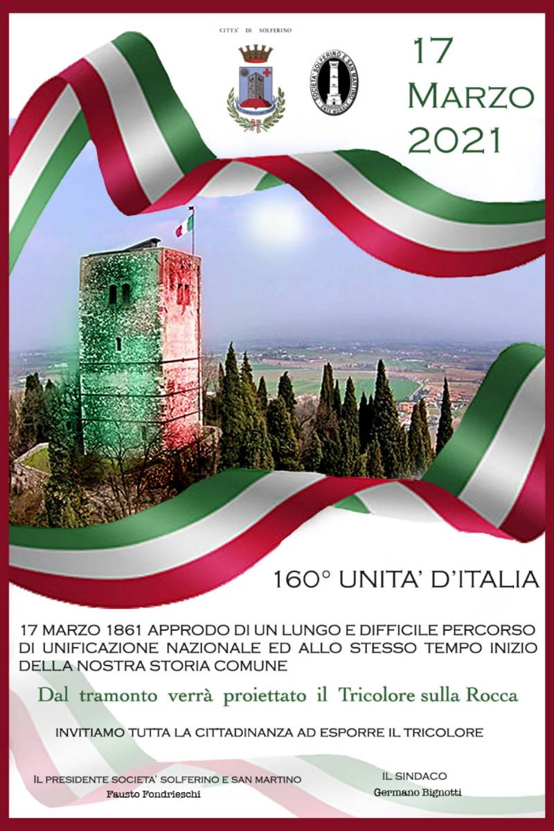 Il 17 marzo 1861 viene proclamata l'Unità d'Italia