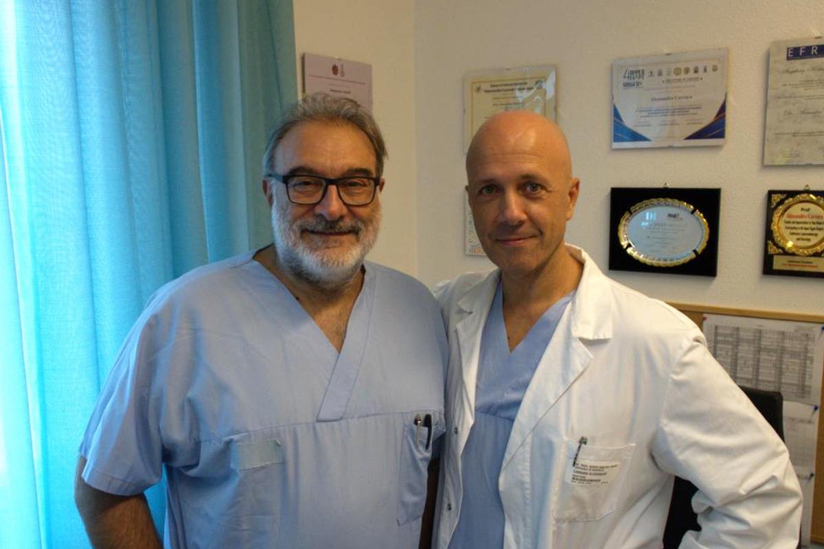 Fabrizio Cortese direttore U.O. ortopedia Rovereto e Alessandro Carrara direttore U.O chirurgia Rovereto e Arco