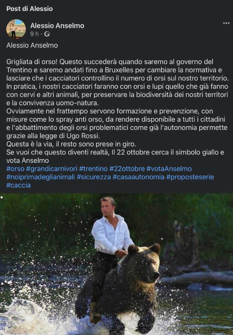 Post grigliata orso Alessio Anselmo