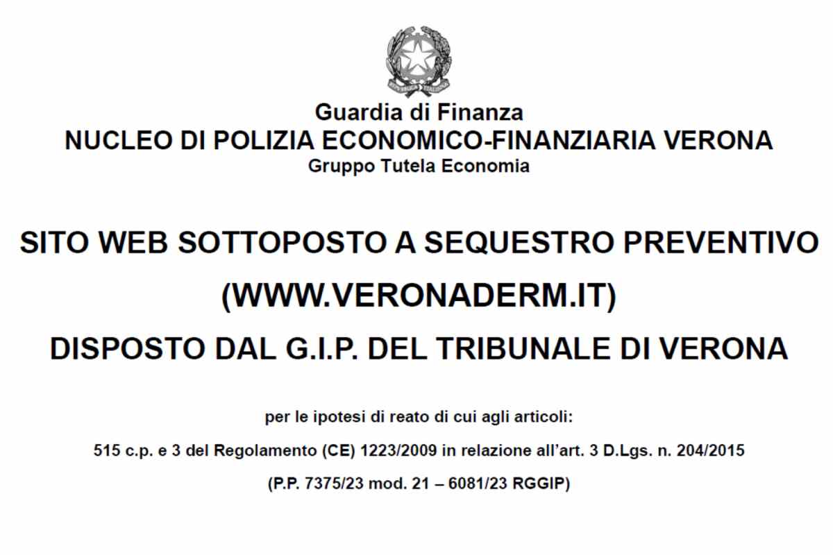sito web oscurato