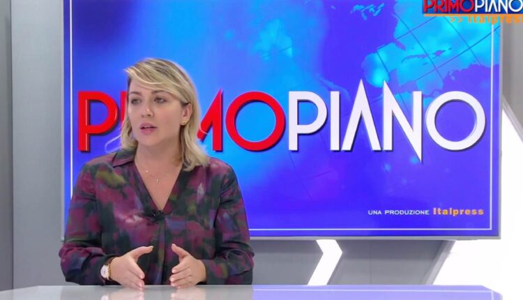 Lucia Lo Palo ospite di Primo Piano - Italpress, Milano, 3 novembre 2023.