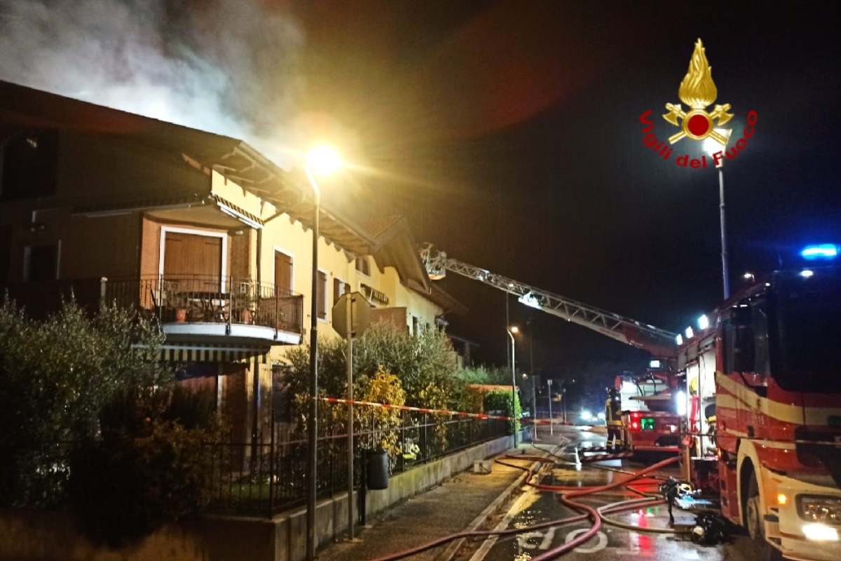 vigili del fuoco incendio